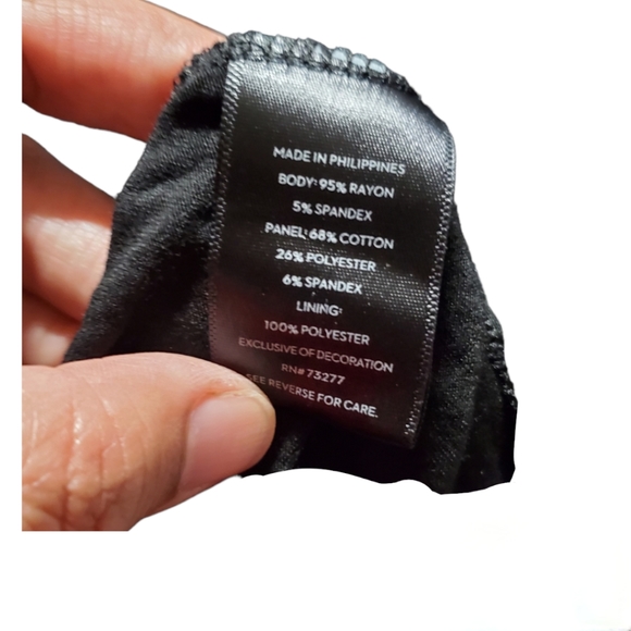 Simply Vera Wang Women's Black Short Sleeve Layered Top Size L - Picture 3 of 3